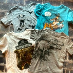 Four T-Rex Tyrannosaurus Rex shirts 5/6